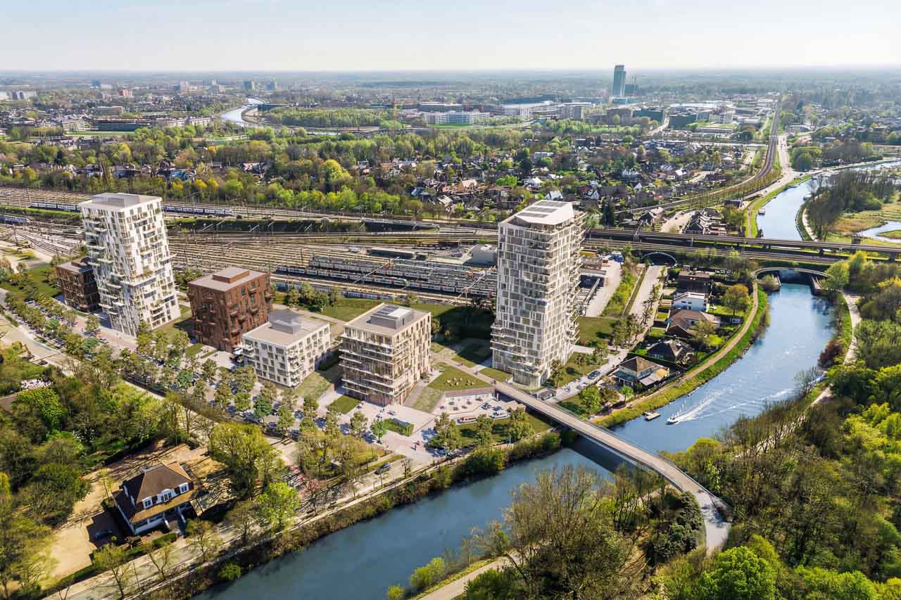 Output: fotorealistisch dronebeeld